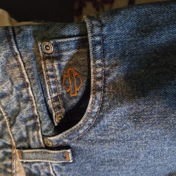 Harley Davidson Jeans Black Tag Boot Cut Women's 10 Tall - Picture 2 of 5